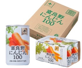 JAふらの 富良野 にんじんジュース100 160g×30缶