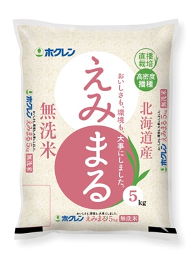 令和6年産北海道産えみまる5kg×1袋 無洗米