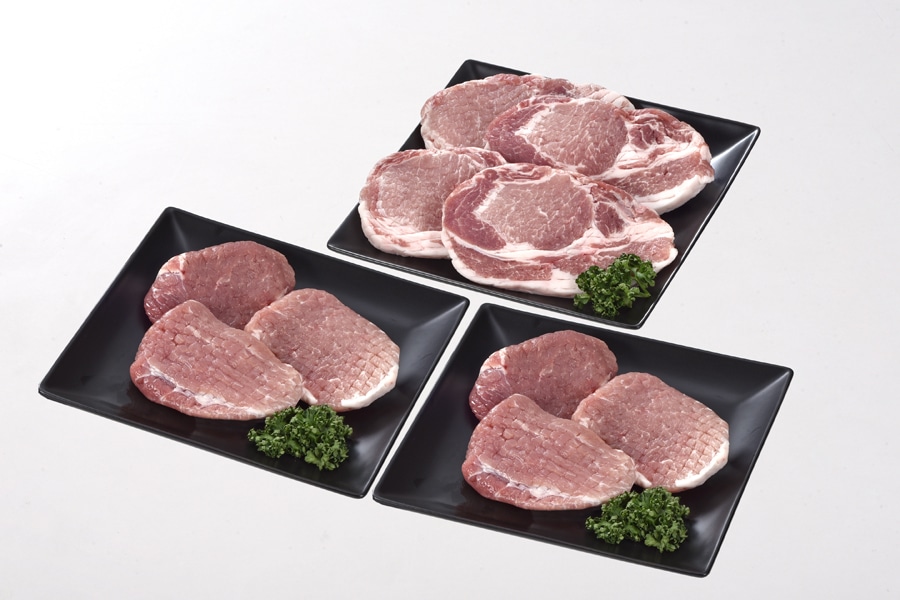 肉のサンビーム う米豚厚切りステーキ・モモカツ用セット