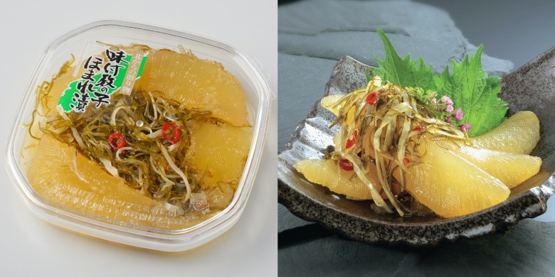 味付け数の子ほまれ漬、ほたて入り松前漬、かに入り松前漬 各180g×各1個
